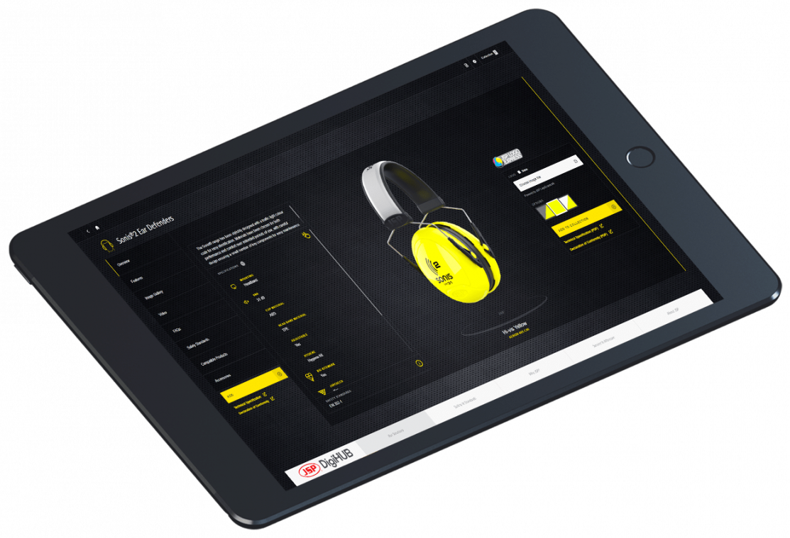 Example of JSP interactive sales tool on iPad