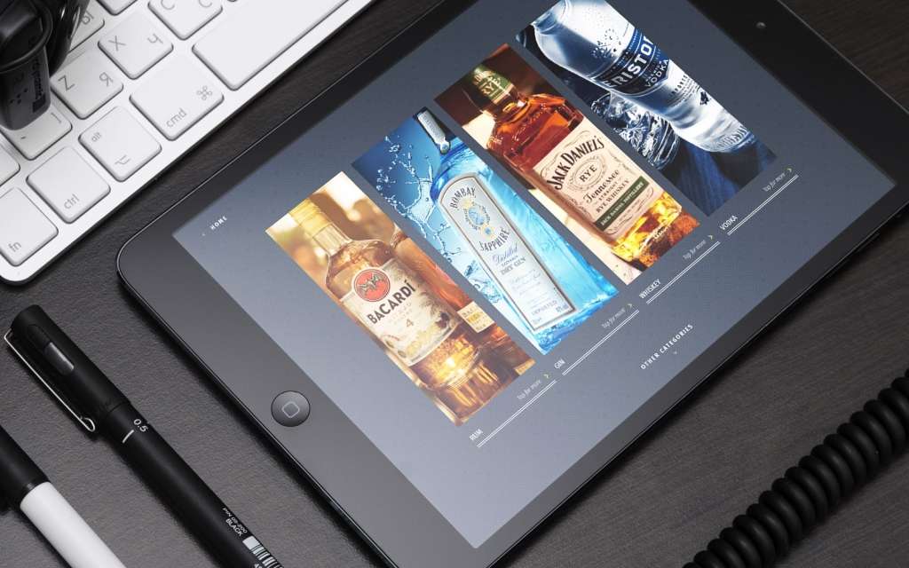 Example of a sales enablement tool developed for drinks company Bacardi